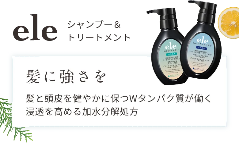 ele　髪に強さを